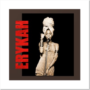 TEXTURE ART-Erykah Badu - Retro Aesthetic Fan Art Posters and Art